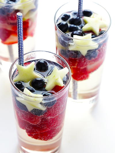 Red White and Blue Sparkling Sangria