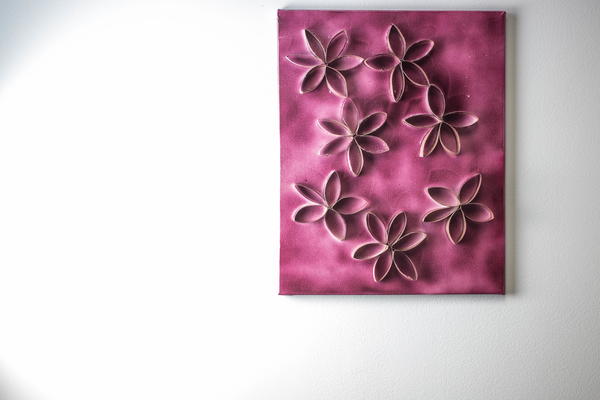 Toilet Paper Roll DIY Canvas Art Toilet Paper Roll DIY Canvas Art