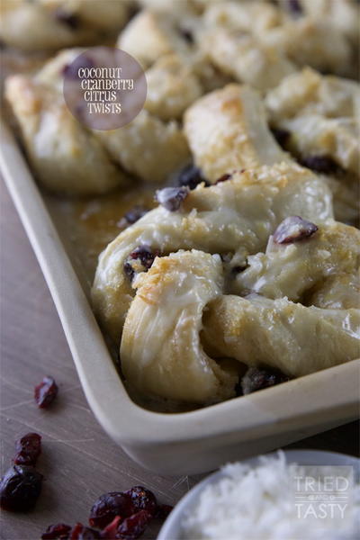 Coconut Cranberry Citrus Twists Coconut Cranberry Citrus Twists