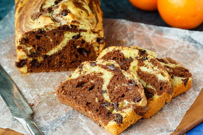 Simple Marbled Chocolate Orange Bread Simple Marbled Chocolate Orange Bread
