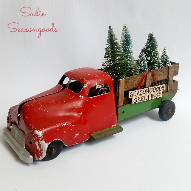 Antique Christmas Tree Delivery Truck Antique Christmas Tree Delivery Truck