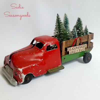 Antique Christmas Tree Delivery Truck