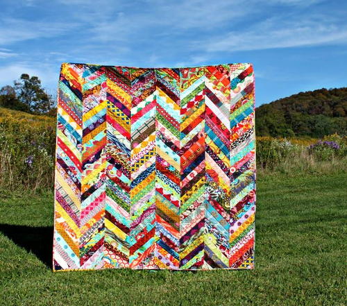 Scrappy Herringbone Quilt Tutorial Scrappy Herringbone Quilt Tutorial