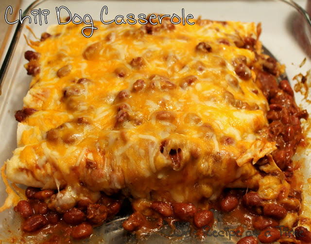 Budget Chili Dog Casserole Budget Chili Dog Casserole