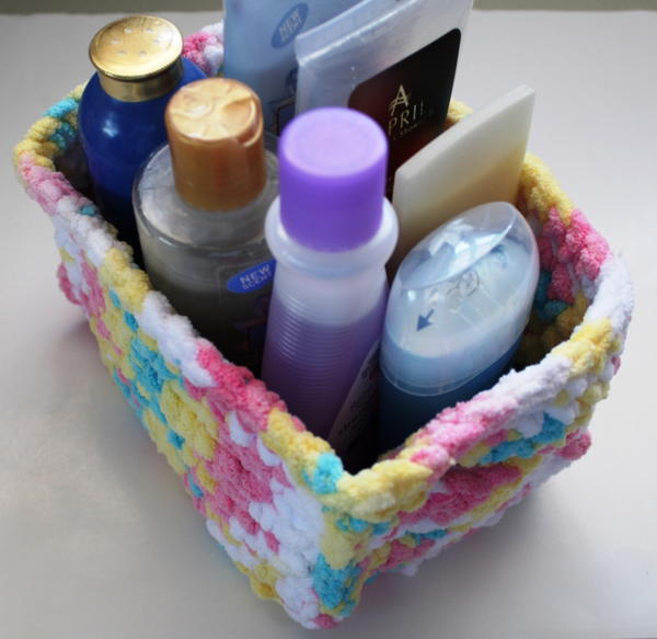 Rectangular Crochet Basket Rectangular Crochet Basket