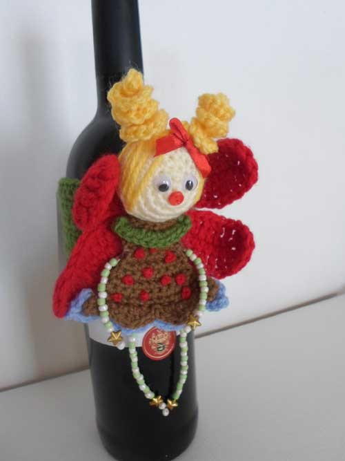 Fairy Wine Bottle Cozy Fairy Wine Bottle Cozy