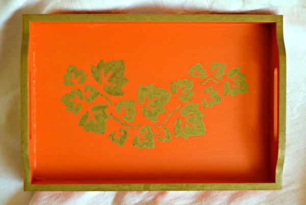 Golden Leaves DIY Serving Tray Golden Leaves DIY Serving Tray
