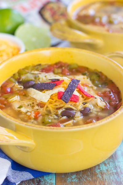 One Pot Chicken Fajita Soup One Pot Chicken Fajita Soup
