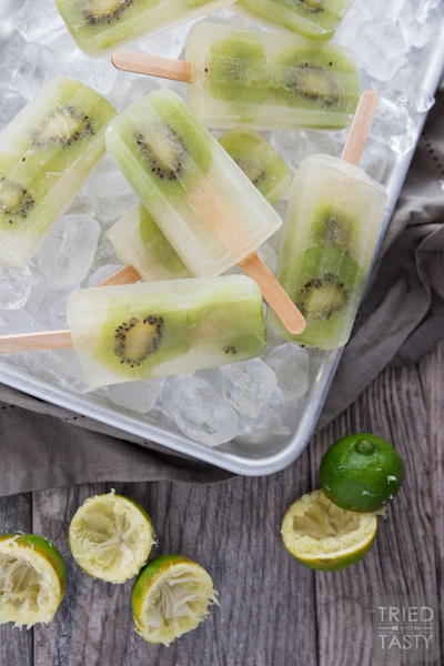Kiwi Limeade Popsicles Kiwi Limeade Popsicles