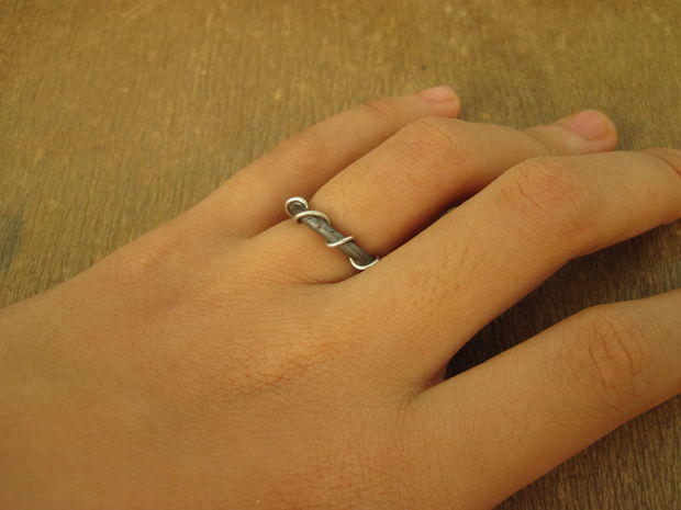 Unique Nail and Wire Wrapped Ring Unique Nail and Wire Wrapped Ring