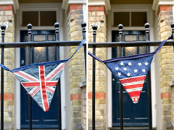 Upcycled Flag Denim Bunting Upcycled Flag Denim Bunting
