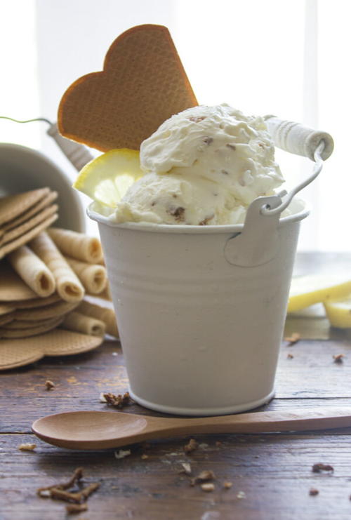 Easy No Churn Toasted Coconut Lemon Ice Cream Easy No Churn Toasted Coconut Lemon Ice Cream