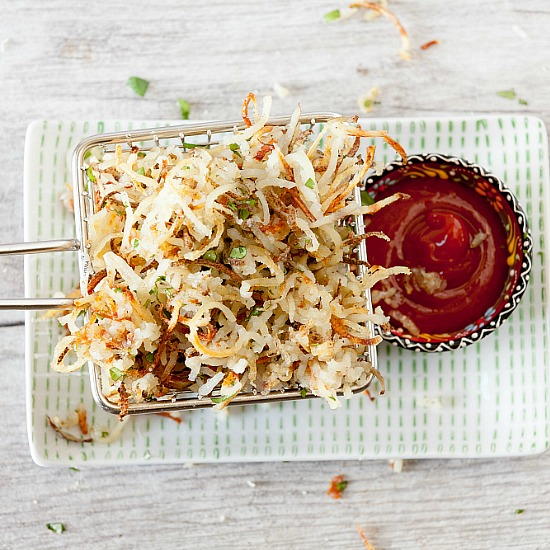 Oven Fried Truffle Parmesan Fries Oven Fried Truffle Parmesan Fries