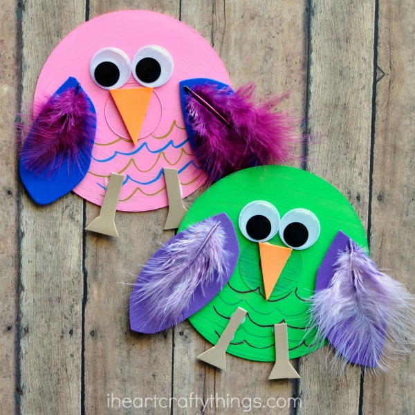 Old CD Owl Craft for Kids Old CD Owl Craft for Kids