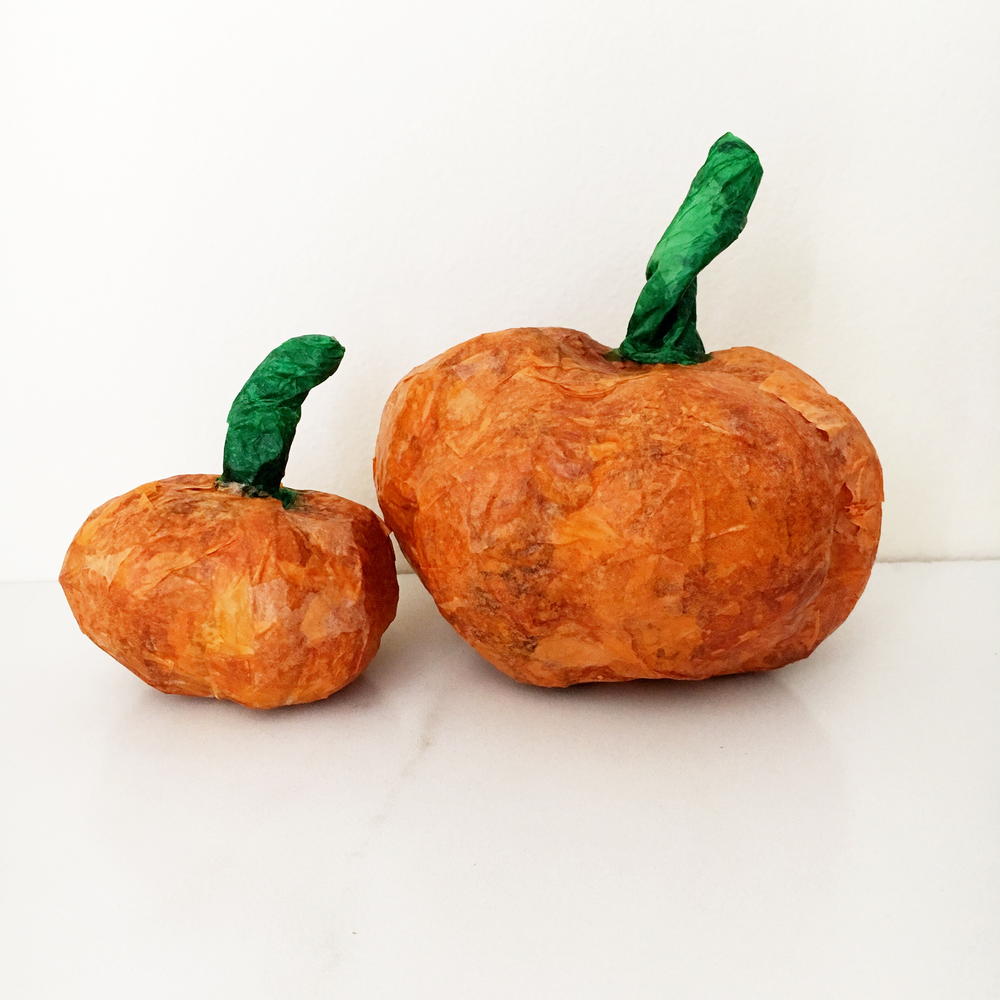 Paper Mache Pumpkins