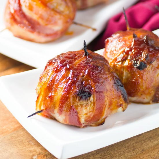 BBQ Bacon Wrapped Onion Bombs BBQ Bacon Wrapped Onion Bombs