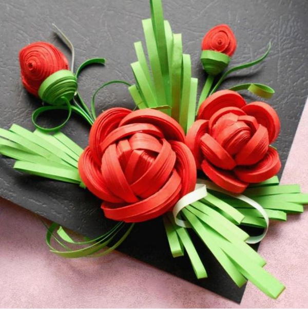 Uniquely Quilled DIY Paper Roses Uniquely Quilled DIY Paper Roses