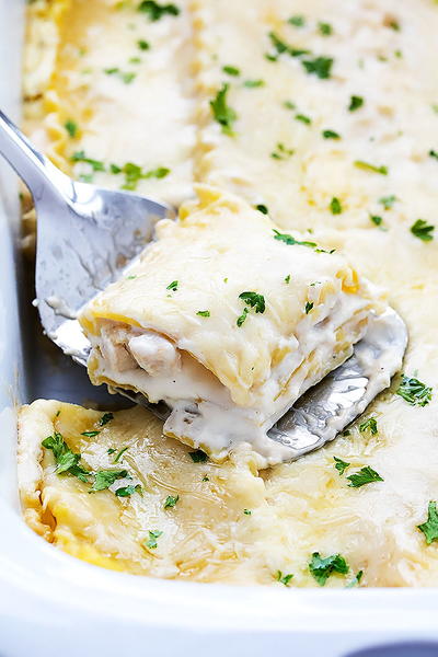 Slow Cooker Three Cheese Chicken Lasagna Slow Cooker Three Cheese Chicken Lasagna