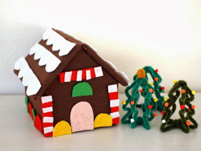Felt Gingerbread House Craft