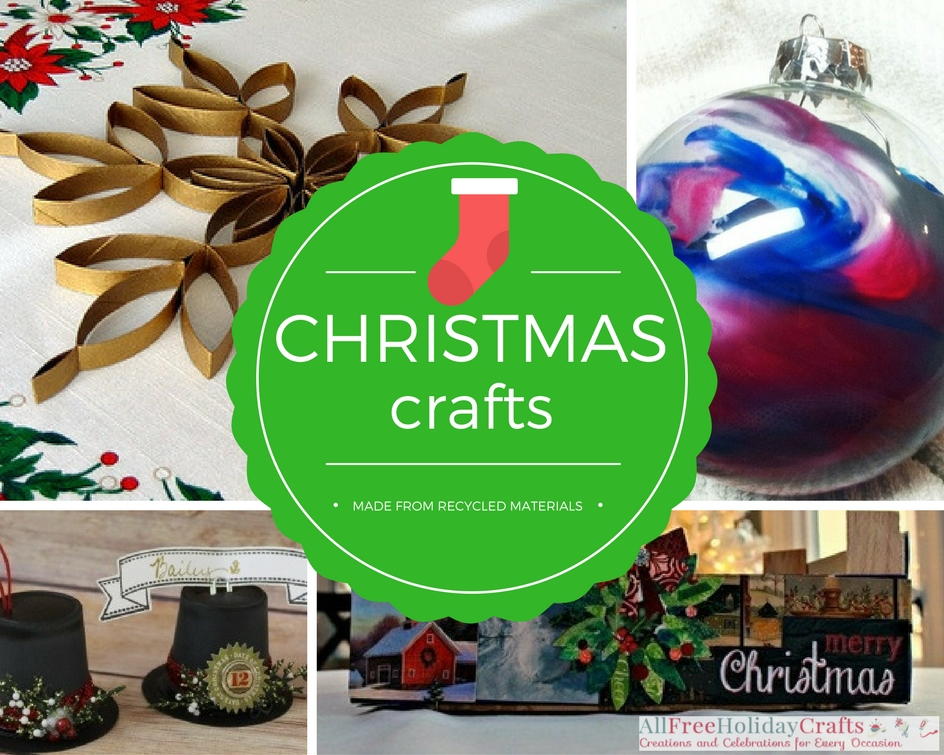Download Free 23 Christmas Crafts Made From Recycled Materials Allfreeholidaycrafts Com PSD Mockup Template