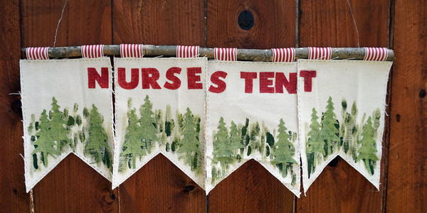 Camp Banner Mod Podge Craft Camp Banner Mod Podge Craft