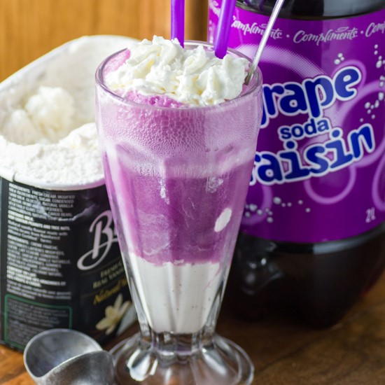 Nostalgic Grape Ice Cream Float Nostalgic Grape Ice Cream Float