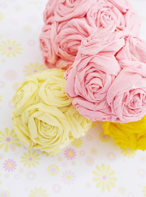 DIY Tissue Paper Flowers Pomanders DIY Tissue Paper Flowers Pomanders