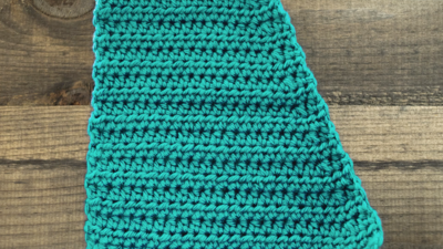 How to Crochet a Double Crochet Decrease Stitch Left-Handed Tutorial