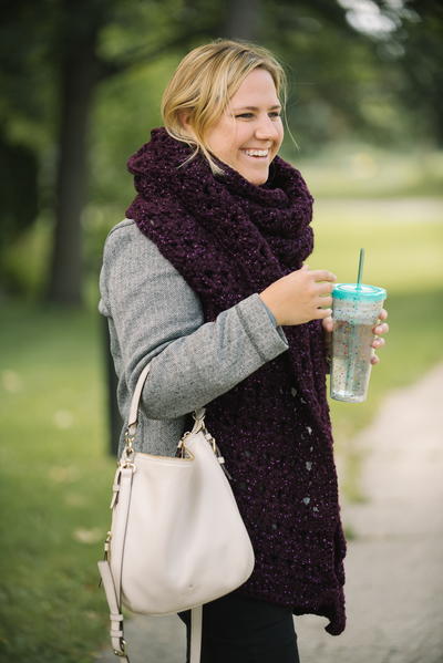 Galactic Grape Super Scarf Crochet Pattern Galactic Grape Super Scarf Crochet Pattern