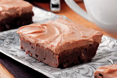Mocha-Topped Brownies