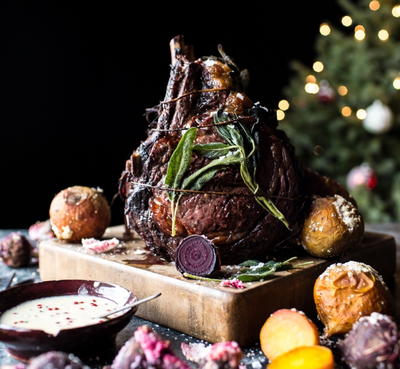 Sage-Crusted Standing Rib Roast Sage-Crusted Standing Rib Roast