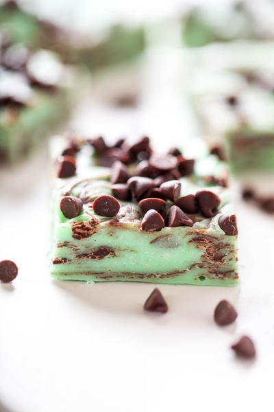 Mint Chocolate Chip Fudge