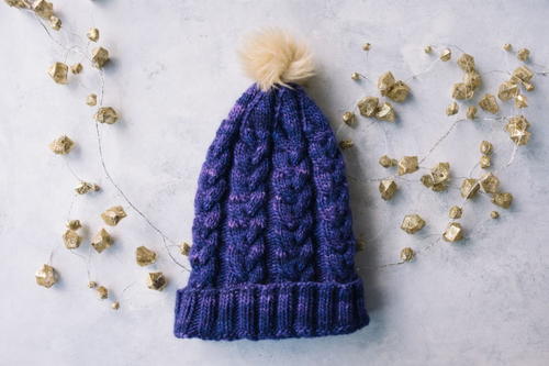 Purple Haze Knit Hat Pattern