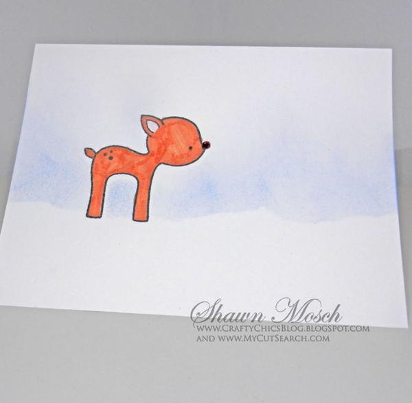 Snow Fawned of You DIY Holiday Card Snow Fawned of You DIY Holiday Card