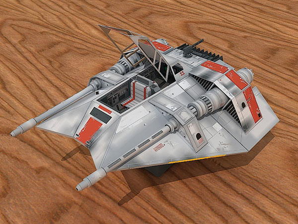 3D Snowspeeder Star Wars Paper Craft 3D Snowspeeder Star Wars Paper Craft