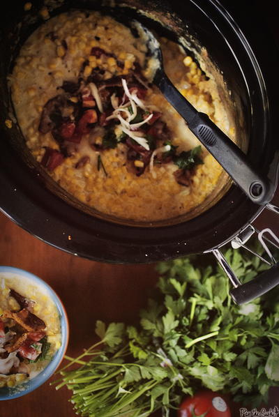 Slow Cooker Loaded Creamed Corn Slow Cooker Loaded Creamed Corn