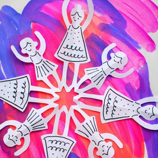 Ballerina Paper Snowflakes Ballerina Paper Snowflakes