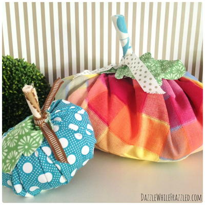 Make Fun Fall Fabric Pumpkins with Your Scraps Make Fun Fall Fabric Pumpkins with Your Scraps