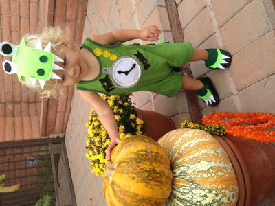 From Baby Romper to Tick Tock Croc Costume From Baby Romper to Tick Tock Croc Costume