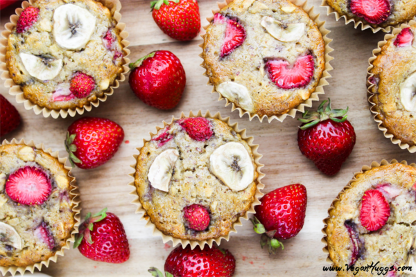 Strawberry Banana Breakfast Muffins Strawberry & Banana Breakfast Muffins