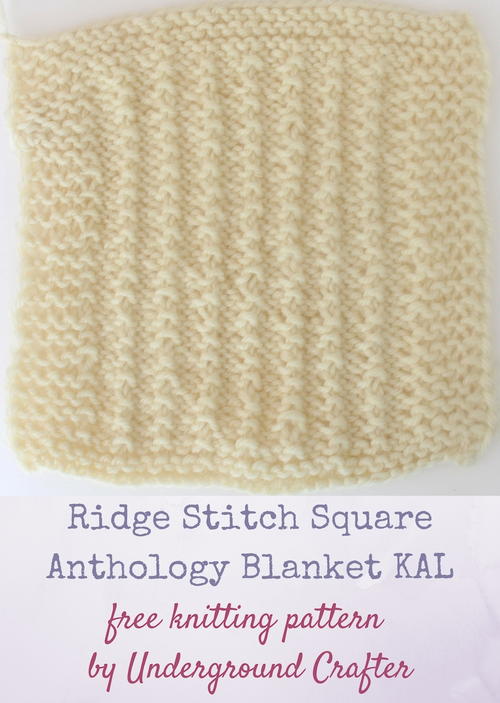 Ridge Stitch Square Ridge Stitch Square