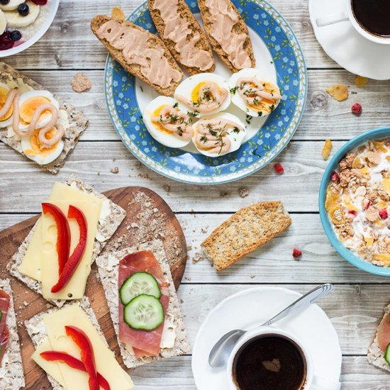 Traditional Swedish Breakfast Traditional Swedish Breakfast