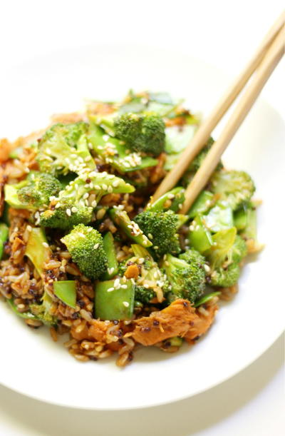 Korean BBQ Salmon Stir-Fry Korean BBQ Salmon Stir-Fry