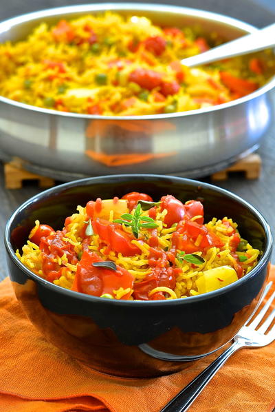 One-Pot Spicy Vegetable Rice One-Pot Spicy Vegetable Rice