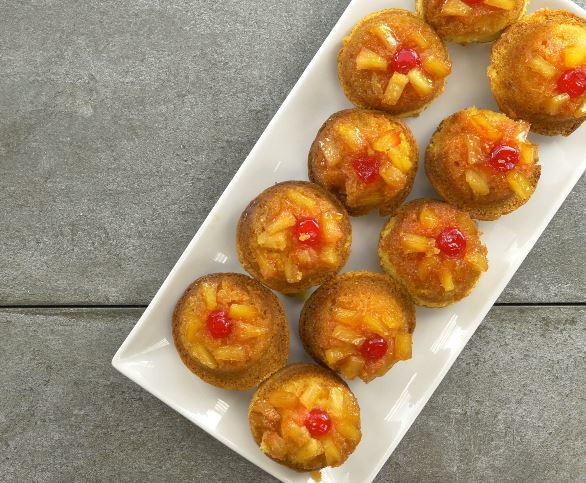 Mini Pineapple Upside Down Cakes