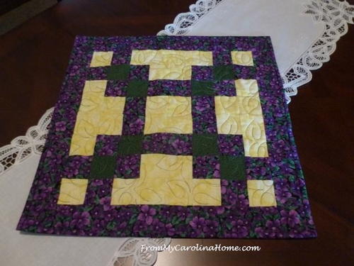 Quick Squares Table Topper Quick Squares Table Topper