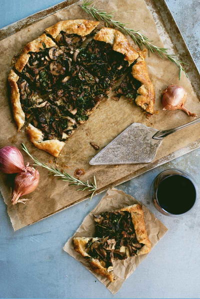 Savory Mushroom Galette Recipe Savory Mushroom Galette Recipe
