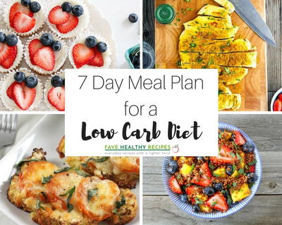 7 Day Meal Plan with All Low-Carb Diet Recipes