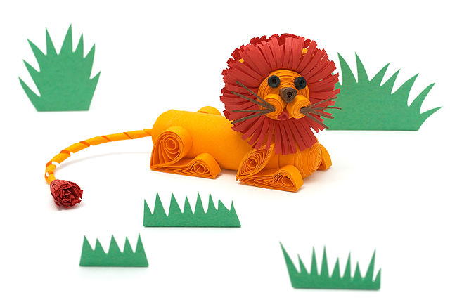 Leo the Paper Quilled Lion Craft Leo the Paper Quilled Lion Craft
