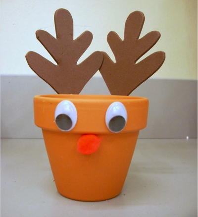 Easy Reindeer Treat Holder Christmas Craft